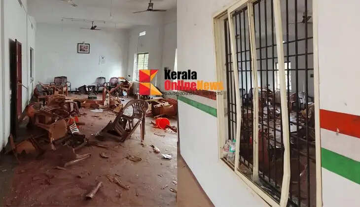 Congress constituency committee office vandalized in Mayyil