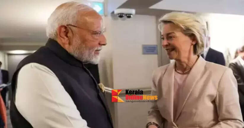 Ursula had a conversation with Narendra Modi