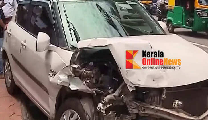 Accident shakes the country; Four cars and two bikes collide in Kavadiyar, pedestrian dies, several injured