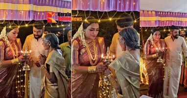 Seema Vineeth with the right foot as Kottayam's daughter-in-law to Kannan's house