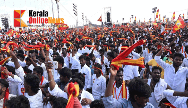  Alas, there is nothing left..; Thousands of fans who came to watch Vijay take oath returned disappointed