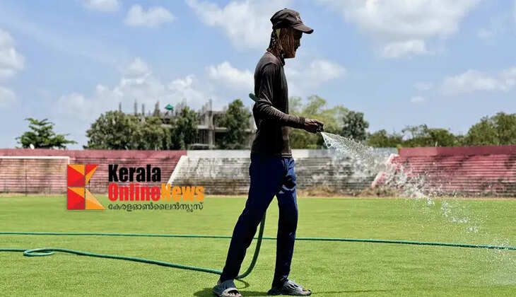 Waiting for Kannur Warriors FC's home matches..! Preparations are progressing at Jawahar Stadium