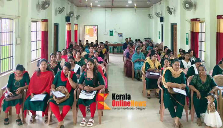 Kudumbashree workers were trained in patient care.