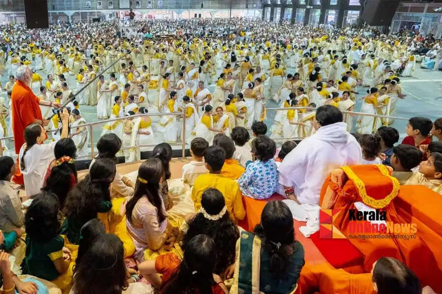 Finding joy in small things can create a festive atmosphere like the golden Onam even amidst hardship Mata Amritanandamayi Devi