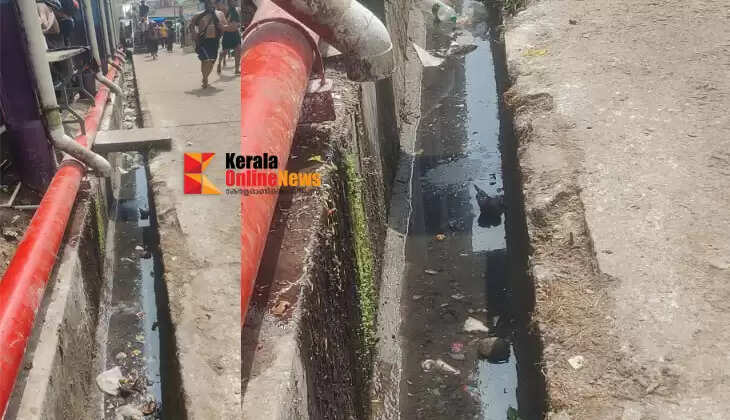Open drainage at Sabarimala Valiya Papanthal poses a threat to devotees; No action taken to cover it with slab