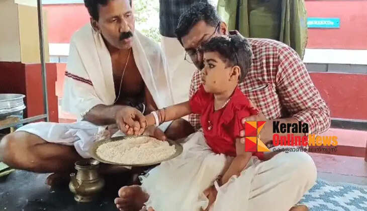 Children worship Harishree; Devotional initiation ceremonies at temples in Kannur