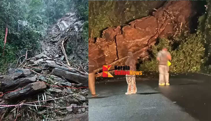 Landslide; Traffic restrictions continue at Thamarassery Pass