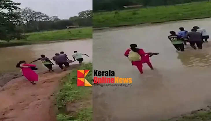 No medical facilities or transportation; Villagers cross river with pregnant woman, distressing video goes viral on social media