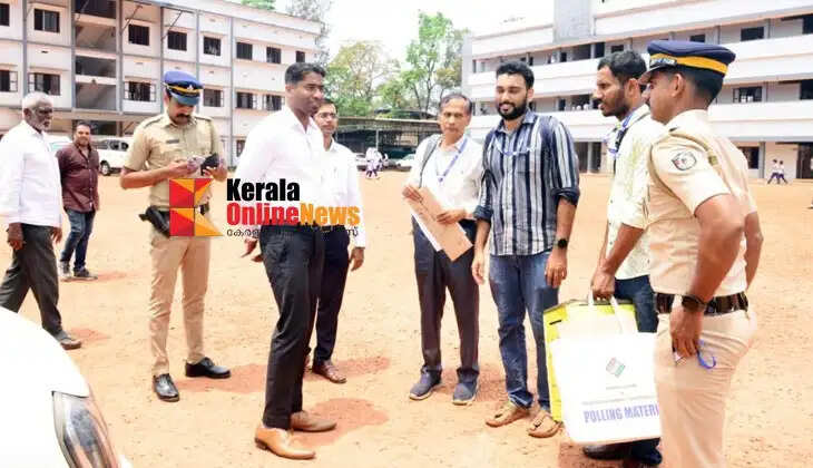 Voting at home; Kasaragod District Collector visits polling material distribution centers