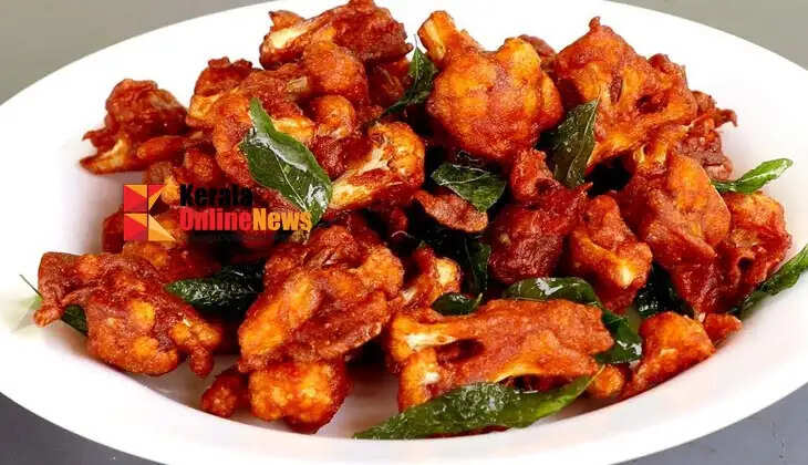 A perfect cauliflower fry to eat for afternoon tea