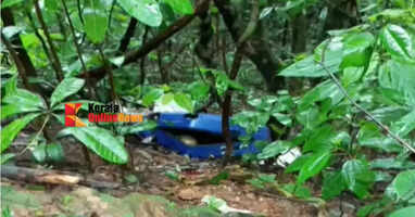 A dead body in a trolley bag on the Makootam pass road in the forest