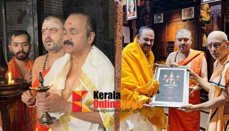 VD Satheesan visits Mookambika temple for the first time after becoming Chief Minister