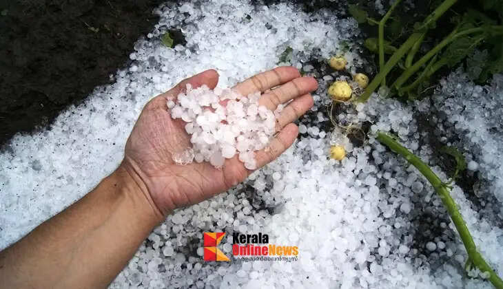 Summer rains bring relief from heat in the state; Heavy hailstorm in Idukki