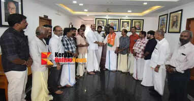 PC Narayanan, who left CPM and joined BJP, was granted membership.