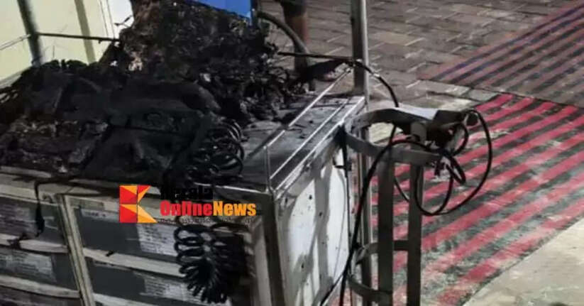 Fire breaks out in emergency department of Srikantapuram hospital: Equipment worth Rs 1 lakh destroyed