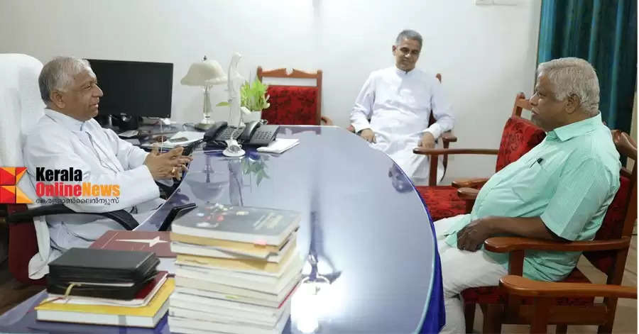  MV Jayarajan visited bishops on Easter day
