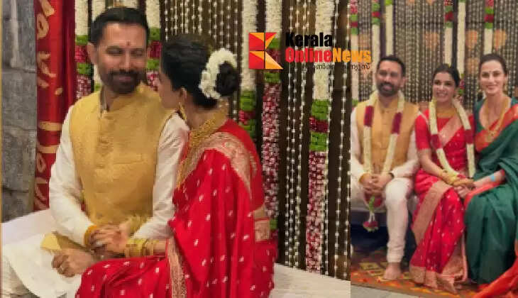 Samantha looks stunning in a red saree; more pictures from the wedding...