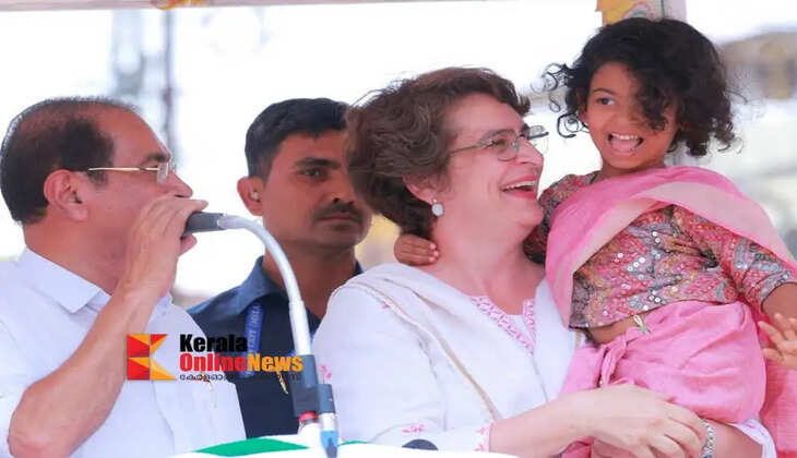 A rare moment for Priyanka Mariam and Naishmika who are holding hands and hugging each other