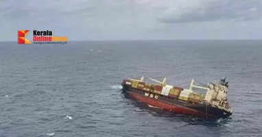 Ship in distress sinks in Arabian Sea off Kerala coast