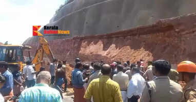 Landslide during national highway construction in Cheruvathur, Kasaragod: worker dies