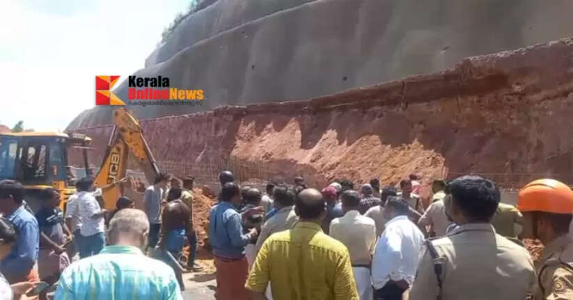 Landslide during national highway construction in Cheruvathur, Kasaragod: worker dies