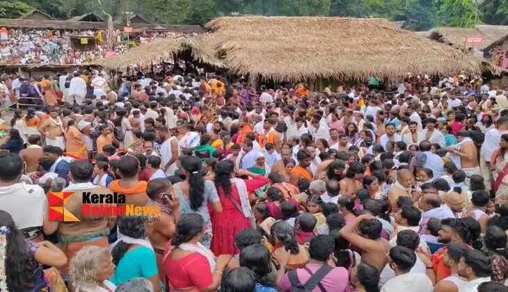 Akkare Kottiyoor is crowded with devotees Saturday saw the biggest influx of devotees this year
