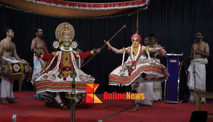 National Kathakali festival concludes today at Muzhakunnu Sree Mridangasaileshwari temple; Kathakali drama in full swing; Final part of Kalakeyavadham today