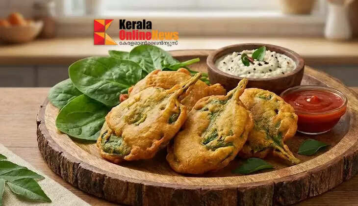 Spinach leaf bhajiSpinach leaf bhaji