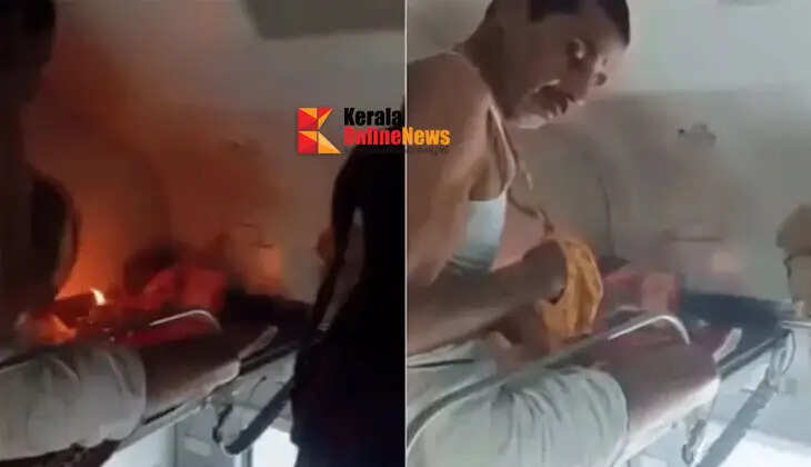 Puja performed using a burning oil lamp and incense sticks inside an AC train coach; Railways orders probe following viral video.