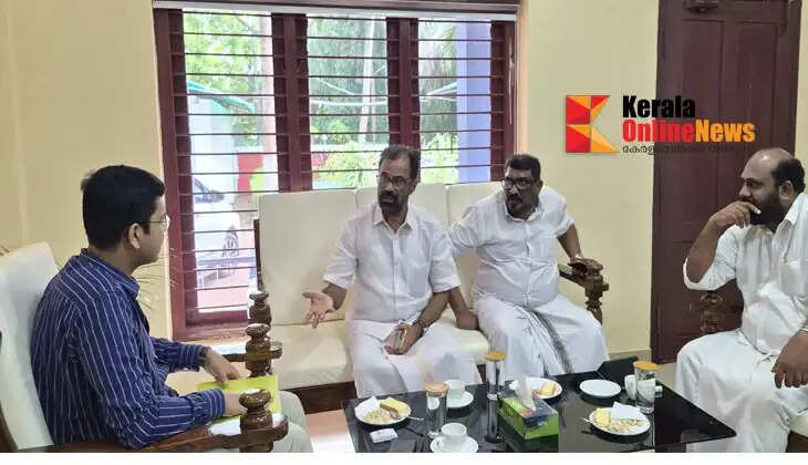 MLA T.O. Mohanan held discussions with the Cantonment CEO regarding road development in the Cantonment area.
