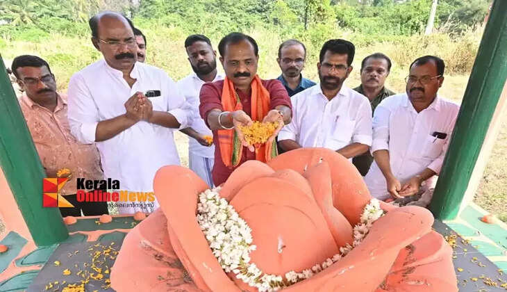 Behind the rise of those including himself the sacrifices of those who sacrificed their lives were immense VV Rajesh paid floral tributes at the Mararji Smriti Mandapam