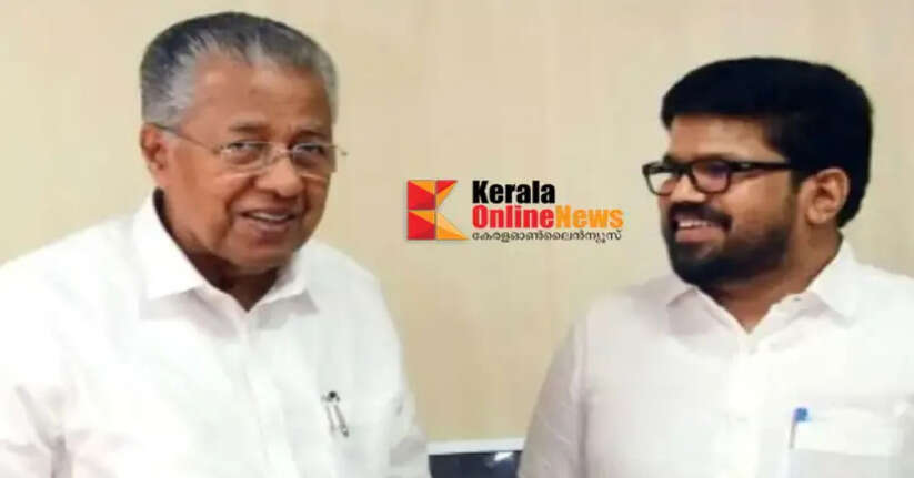 minister pinarayi vijayan and kk ragesh
