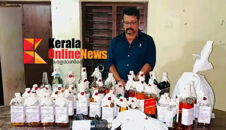 Fake liquor manufacturing facility discovered in Thiruvananthapuram, youth arrested