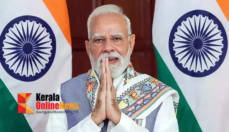 Popular leader Narendra Modi, trailing behind is the German Chancellor