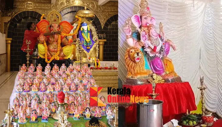 Public Ganesh festival begins with devotion in Kannur