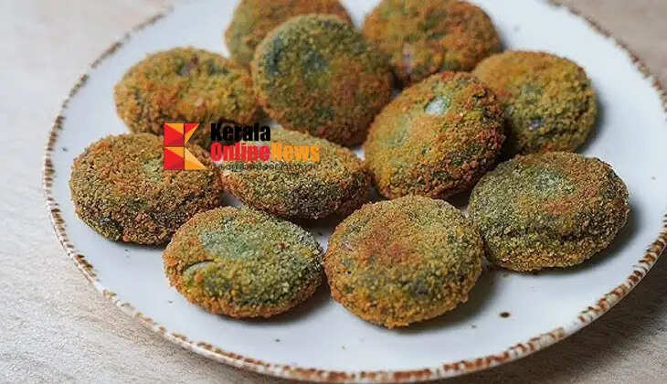 crispy spinach cutlet