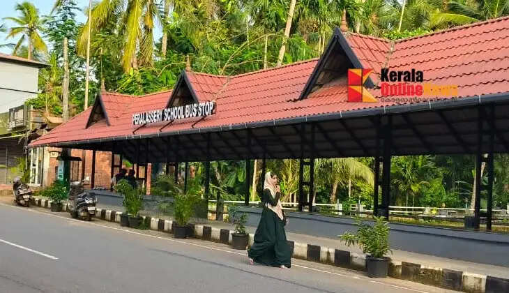 Bus stops in Peralassery town have been rearranged; the police measure has come into effect.