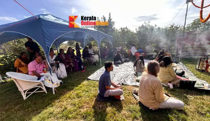 Vinayaka Chaturthi celebrations and the Suryakaladi Mahaganapathi Homam held with great devotion in Kent.