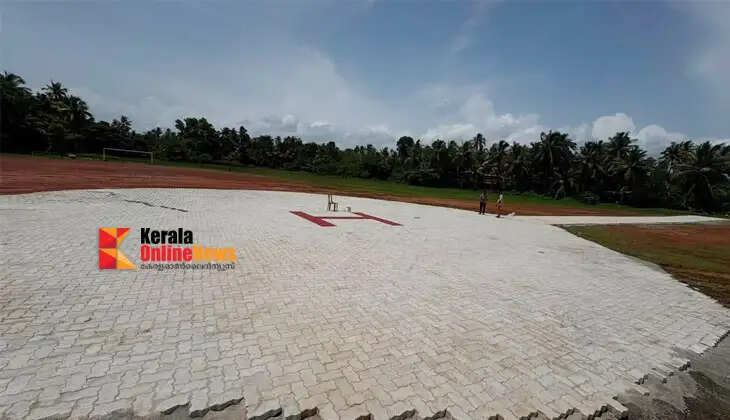 Mata Amritanandamayi Math constructs a helipad overnight; the helipad was built to facilitate the Navy's rescue operations to locate Gautam.