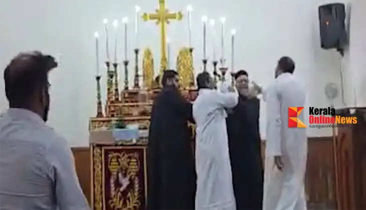 Clash between clergy at Piravom Piramadam Church; police register cases against Orthodox and Jacobite factions.