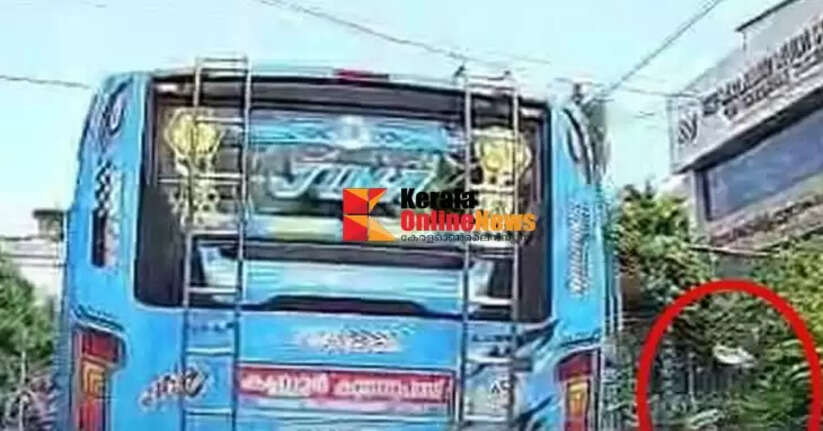 Private bus fined Rs 2000 for throwing drinking bottles on the road