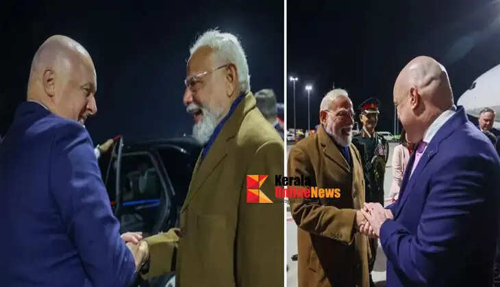 Prime Minister Narendra Modi arrives in New Zealand.