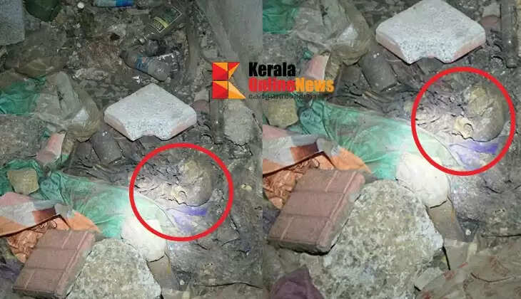 Skull found in unfinished building on Jubilee Road, Thalassery