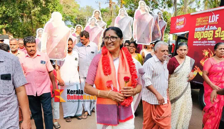 Taliparamba LDF candidate PK Shyamala Teacher's public tour; Extensive program in the constituency today