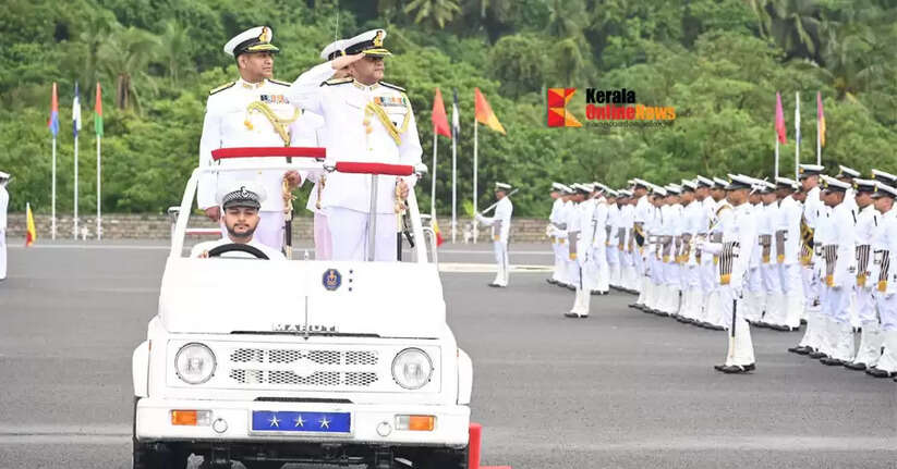 Spring Term Passing Out Parade held at Indian Naval Academy, Ezhimala