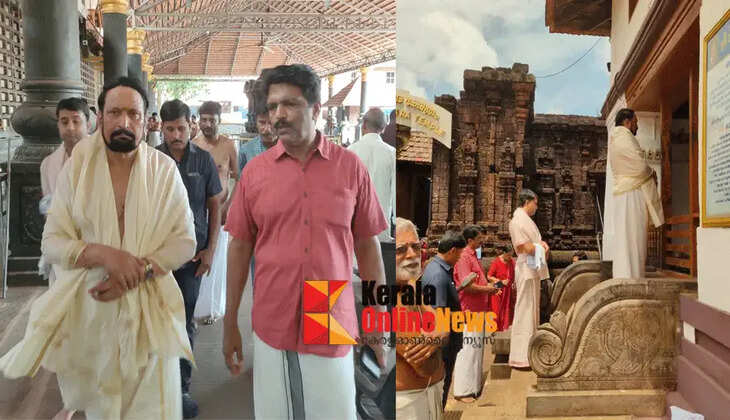 Karnataka Cooperatives Minister Laxman S. Savadi seeks darshan at Taliparamba Rajarajeshwara Temple
