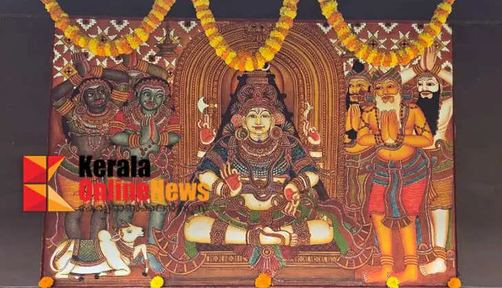 The unveiling ceremony of the mural painting of Taliparamba Rajarajeswaran was held at the Chuzhali Bhagavathy Temple in Kadamperi, Kannur.