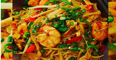 Singapore fried noodles