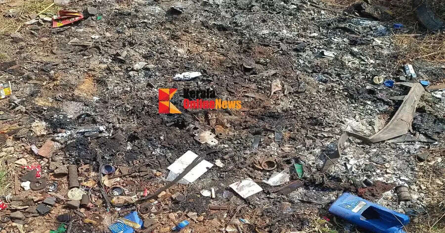 District Enforcement Squad fines PHC and workshop for unscientific waste management in Kannur Pariyarat