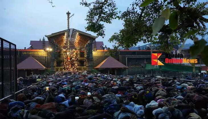 Crowds increase at Sabarimala Number of pilgrims crosses 80000 on Monday